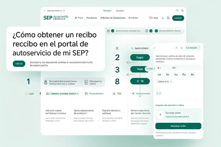 ¿Cómo obtener un recibo en el portal de autoservicio de Mi SEP?